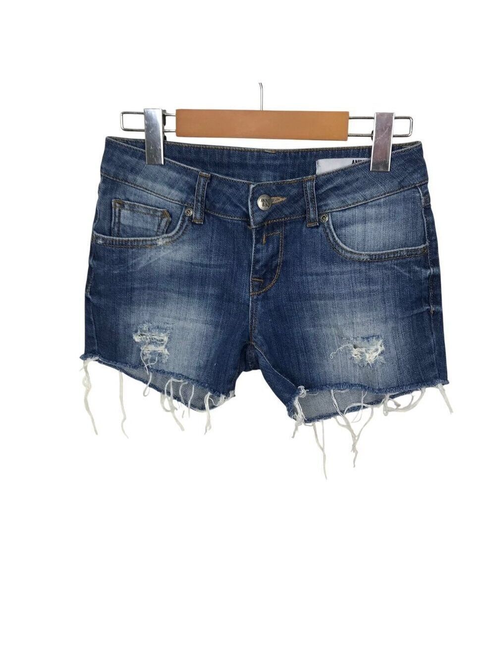 Anine Bing Cut Off Shorts 5 Pocket Zip Up Size 25